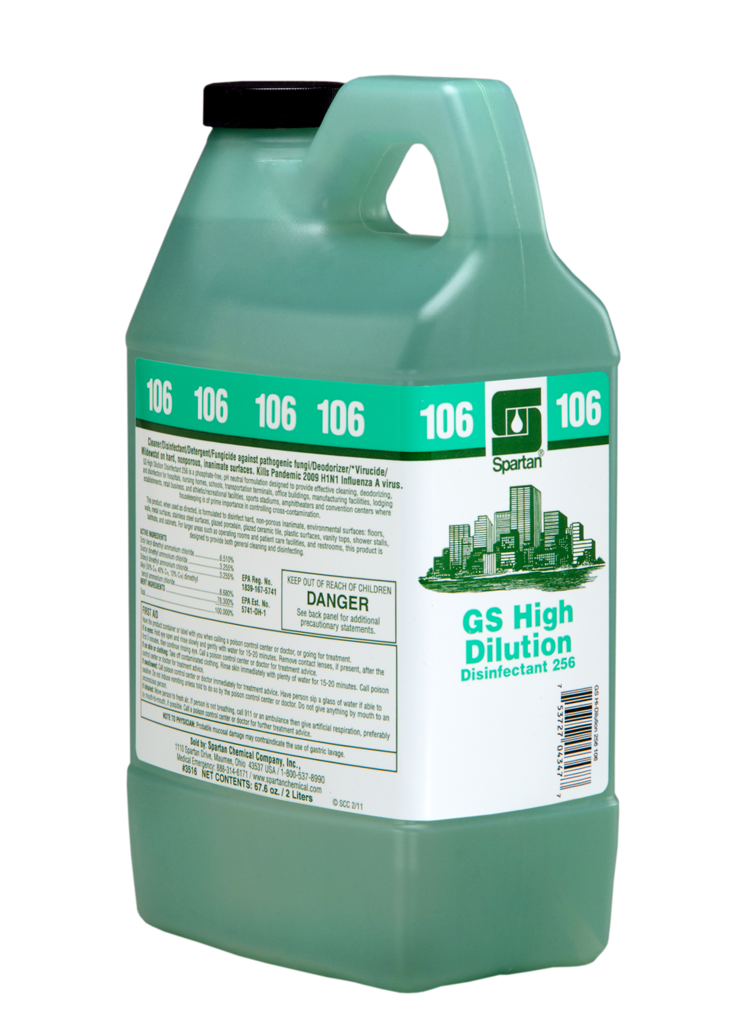 GS High Dilution Disinfectant® 256 106 2 liter (4 per case)